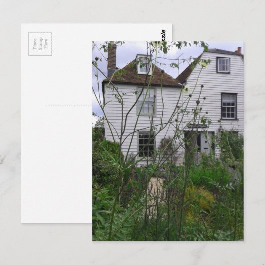 Hütte am Meer Postkarte (Vorne/Hinten)