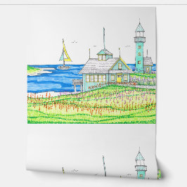 Hütte am Meer Tapete