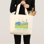 Hütte am Sea Jumbo Tote Bag Jumbo Stoffbeutel (Vorderseite (Produkt))