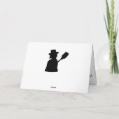 Hütte am See Feiertagskarte (Rückseite)