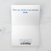 Hütte am See Feiertagskarte (Innenseite)