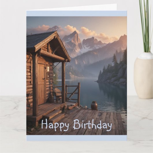 Hütte am See Karte (Vorderseite)