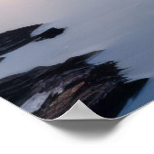 Hütte am See Landschaft Poster (Ecke)