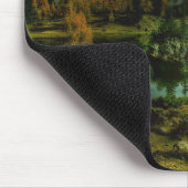 Hütte am See Mousepad (Ecke)