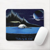 "Hütte am See" Mousepad Design. (Mit Mouse)
