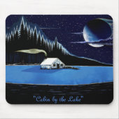 "Hütte am See" Mousepad Design. (Vorne)