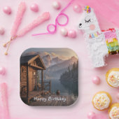 Hütte am See Pappteller (Party)