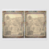 Hütte am See Seidenpapier (Vorderseite)