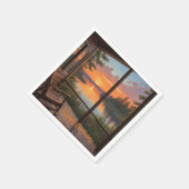 Hütte am See Serviette (Ecke)