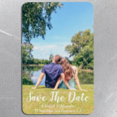 Hütte am See Sommer Save the Date Magnet