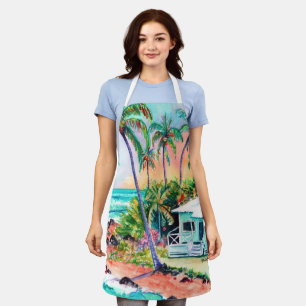 Hütte am Strand Schürze