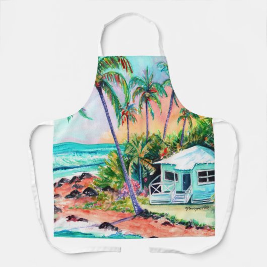 Hütte am Strand Schürze (Vorderseite)