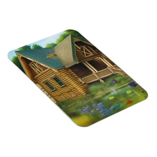 Hütte am Teich Magnet (Rechte Seite)