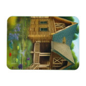 Hütte am Teich Magnet (Horizontal)