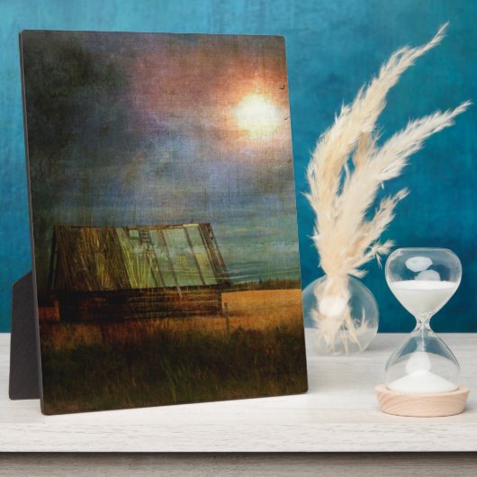 Hütte an der Ecke Foto Plaque Fotoplatte (Seite)