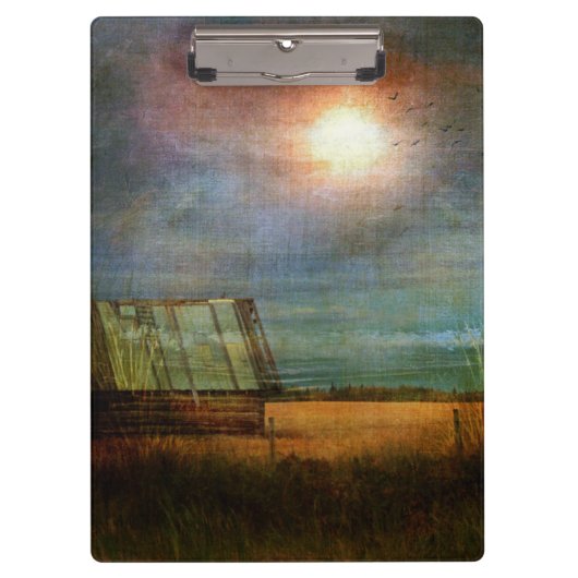 Hütte an der Ecke Prairie Klemmbrett (Vorderseite)