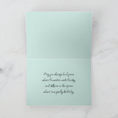 Hütte an der Küste bei Sunrise Marsh Dankeskarte (Innenseite)