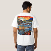 Hütte an der Küste T-Shirt (Schwarz voll)