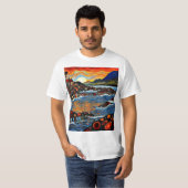Hütte an der Küste T-Shirt (Vorne ganz)