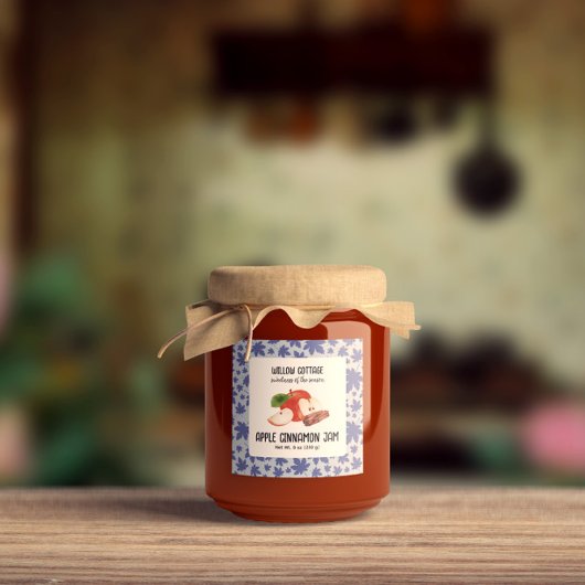 Hütte Apple Cinnamon Konfitüre Etikett Aufkleber