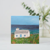 Hütte auf der Seekarte Karte (Stehend Vorderseite)