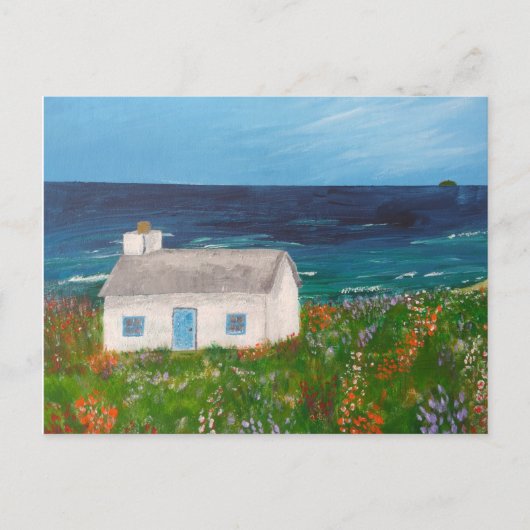 Hütte auf der Seekarte Postkarte (Vorderseite)