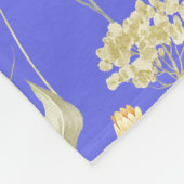 Hütte auf der Wiese blau Fleecedecke (Ecke)