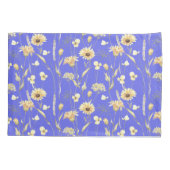 Hütte auf der Wiese blau Kissenbezug (Rückseite)