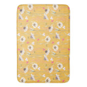 Hütte auf der Wiese gelb Badematte (Vorderseite Vertikal)