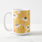 Hütte auf der Wiese gelb Kaffeetasse (Links)