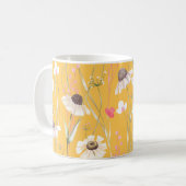 Hütte auf der Wiese gelb Kaffeetasse (Vorderseite Links)