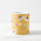 Hütte auf der Wiese gelb Kaffeetasse (Mittel)