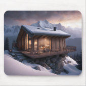 Hütte auf einer Bergkuppe Mousepad (Vorne)