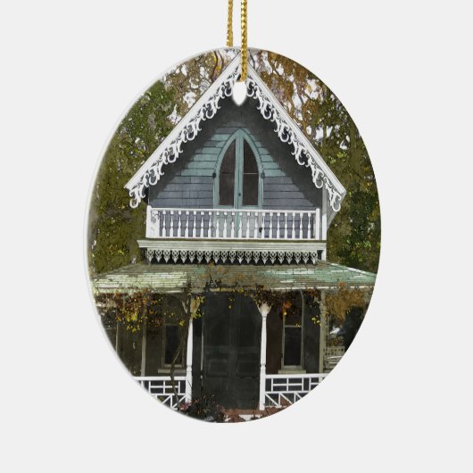 Hütte auf Martha's Vineyard Keramik Ornament (Rechts)