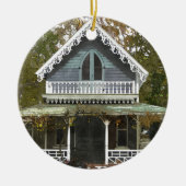 Hütte auf Martha's Vineyard Keramik Ornament (Vorne)