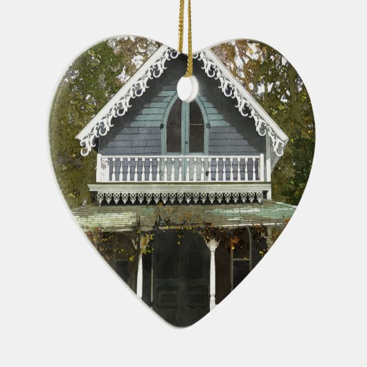 Hütte auf Martha's Vineyard Keramik Ornament (Rechts)