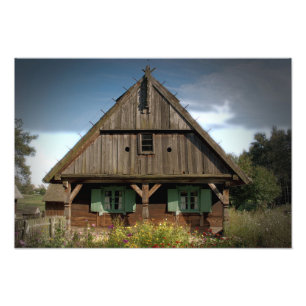 Hütte aus Holz - Foto