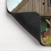 Hütte aus Holz - Mousepad (Ecke)