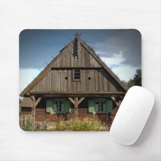 Hütte aus Holz - Mousepad (Mit Mouse)