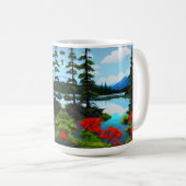 Hütte Aussicht auf den See Kaffeetasse (VorderseiteRechts)