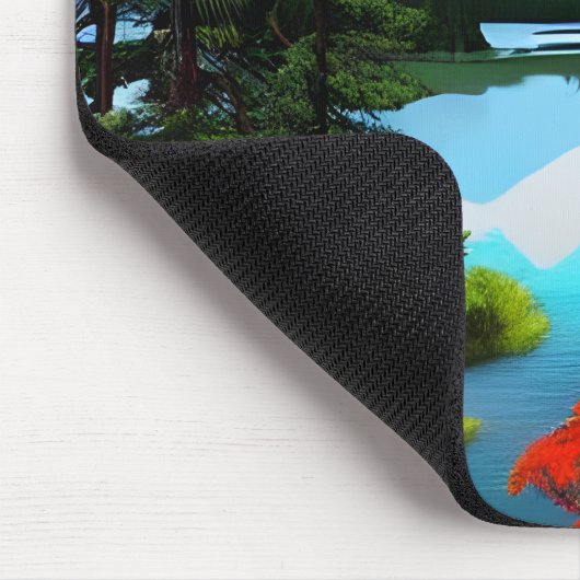 Hütte Aussicht auf den See Mousepad (Ecke)