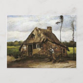 Hütte, Bauernherz Zuhause, Van Gogh Fine Art Postkarte (Vorderseite)
