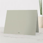 Hütte bei Sonnenuntergang mit Rose Karte (Rückseite)