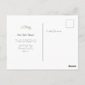 Hütte bewegt Anklage Postkarte (Rückseite)