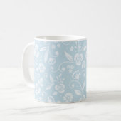 Hütte Blau und Weiß Kaffeetasse (Vorderseite Links)
