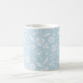 Hütte Blau und Weiß Kaffeetasse (Mittel)