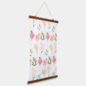 Hütte Blume Wandteppich Mit Holzrahmen (Gewinkelt)