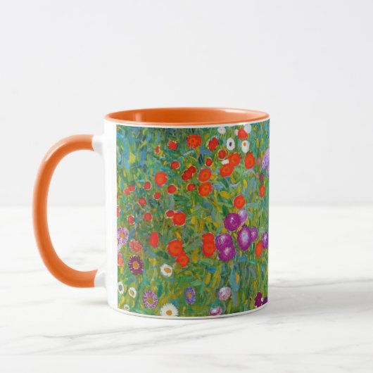Hütte Blumengarten Gustav Klimt Tasse (Links)