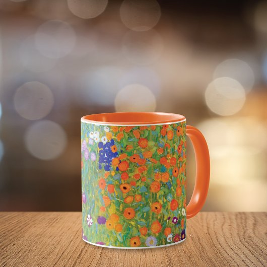 Hütte Blumengarten Gustav Klimt Tasse