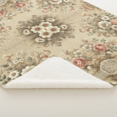 Hütte Blumengewohnheiten Sherpa Blanket Sherpadecke (3/4)